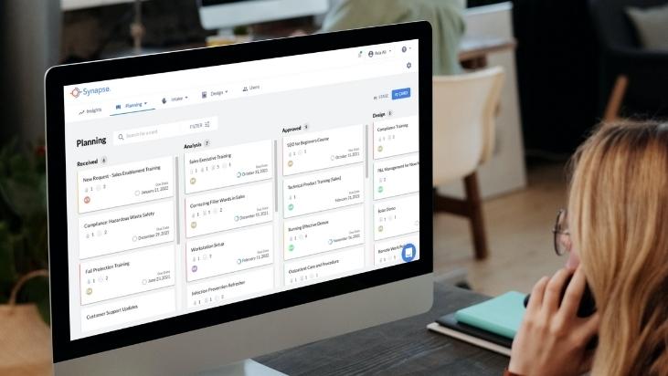 example of training planning board in Synapse