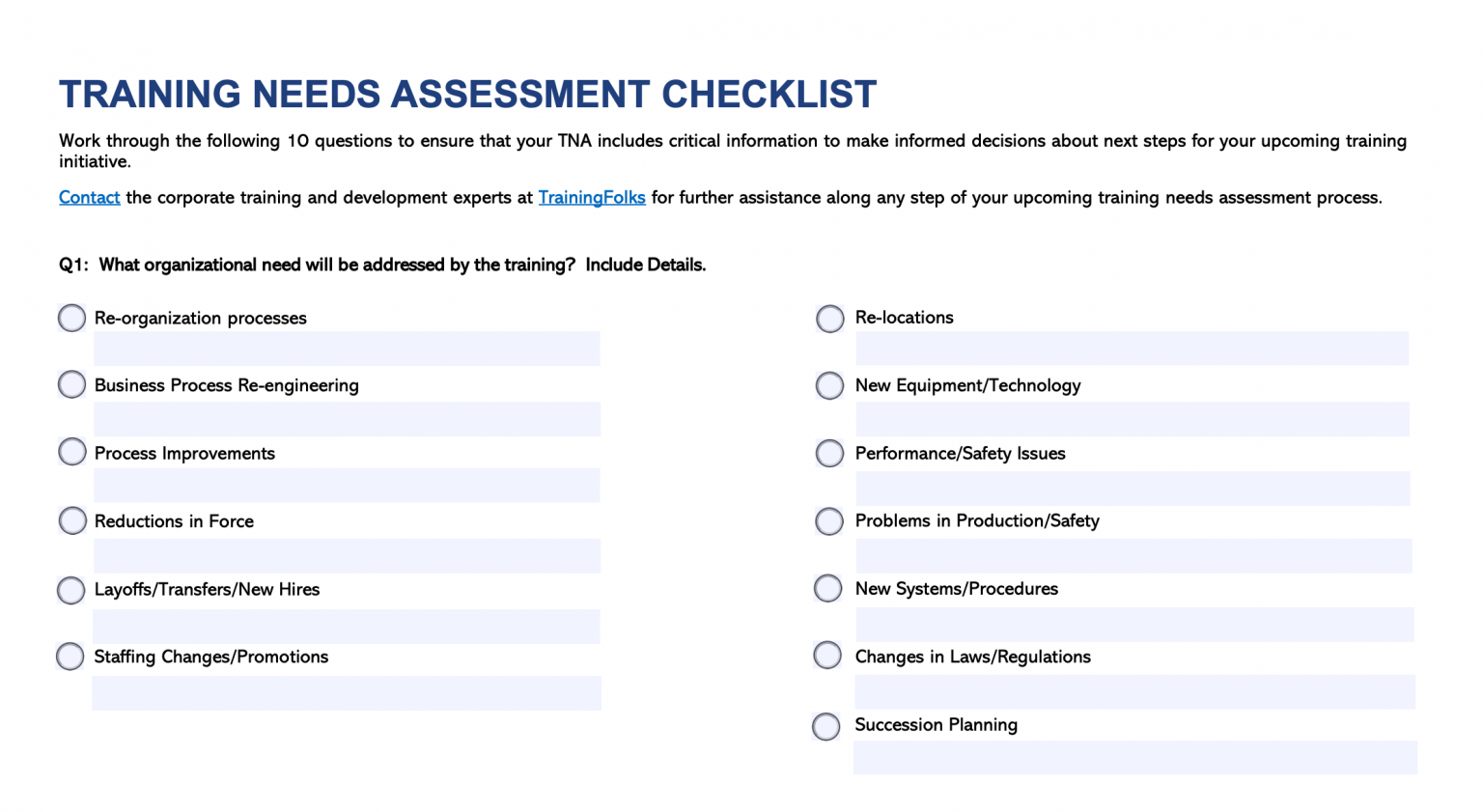 5 Training Needs Analysis Templates (Excel, Word, And PDF) - Cognota