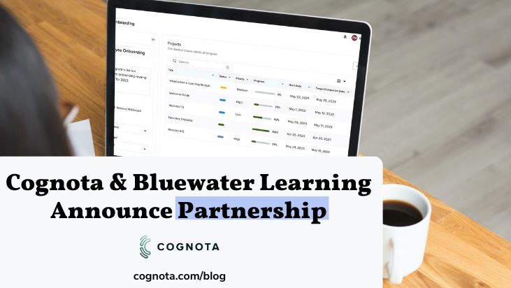 cognota and bluewater learning partnership